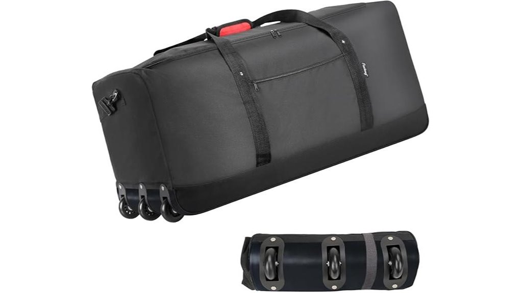 finnhomy 120l rolling duffel