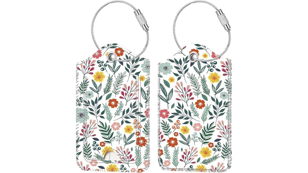 fintie stainless luggage tags
