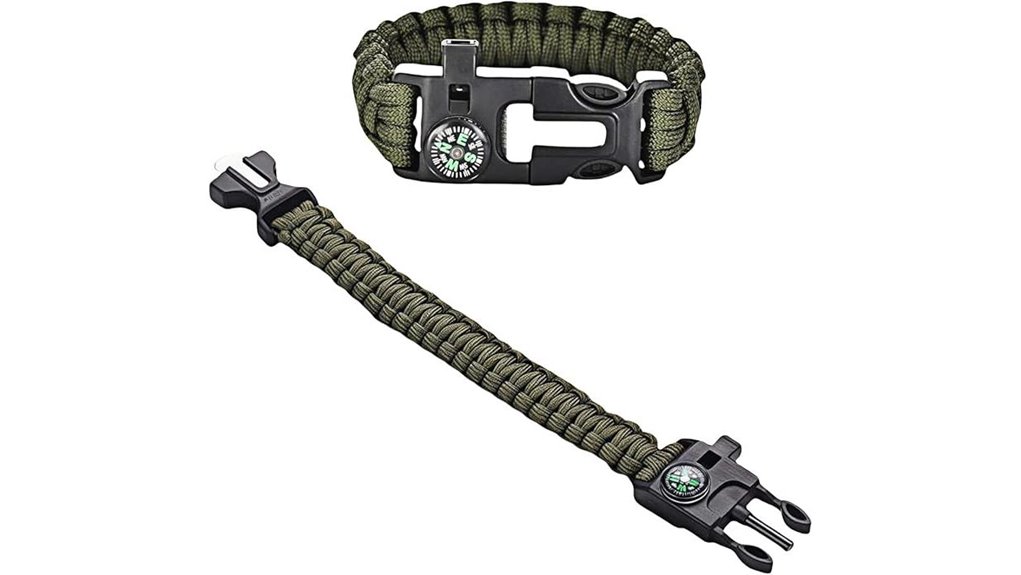 Paracord Survival Bracelets Hikers Rely On 12 fire whistle compass bracelet