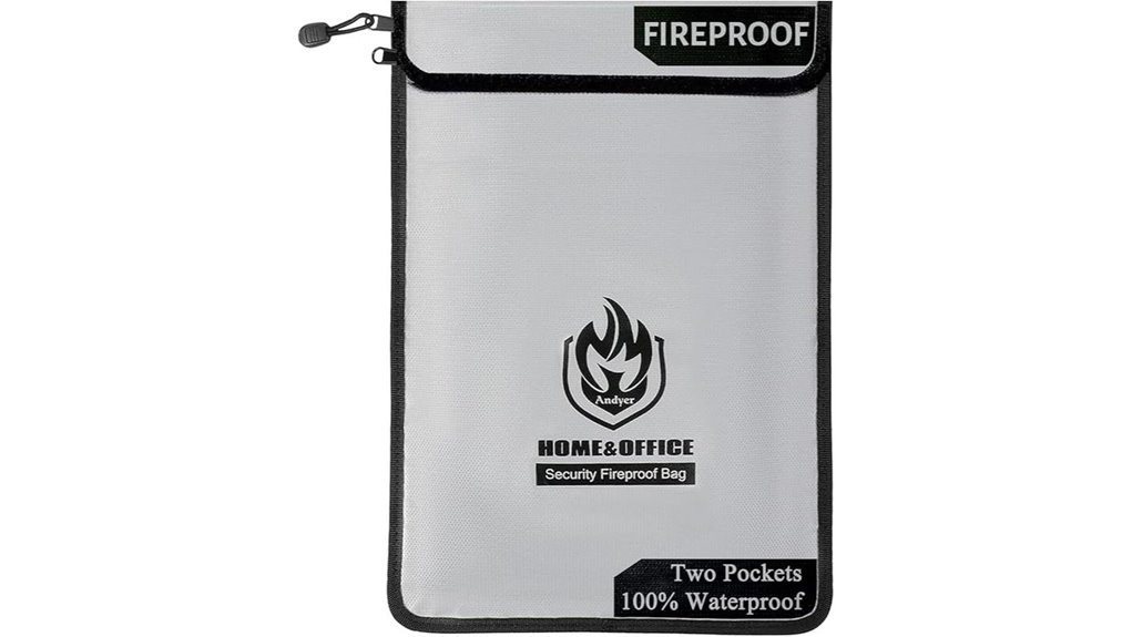 Best Waterproof Document Holders Travelers Will Love 2 fireproof waterproof 2 pocket bag
