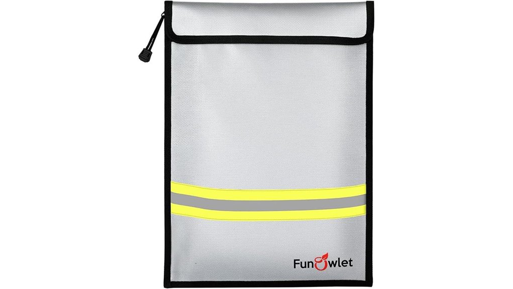 fireproof waterproof document pouch
