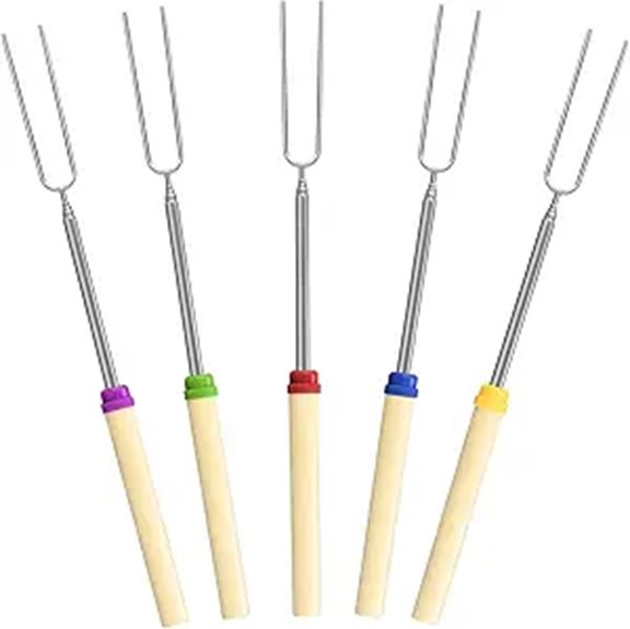 five 32in marshmallow sticks
