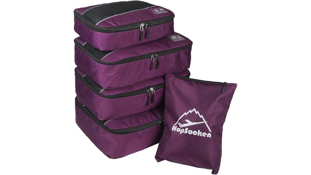 five cubes with pouch