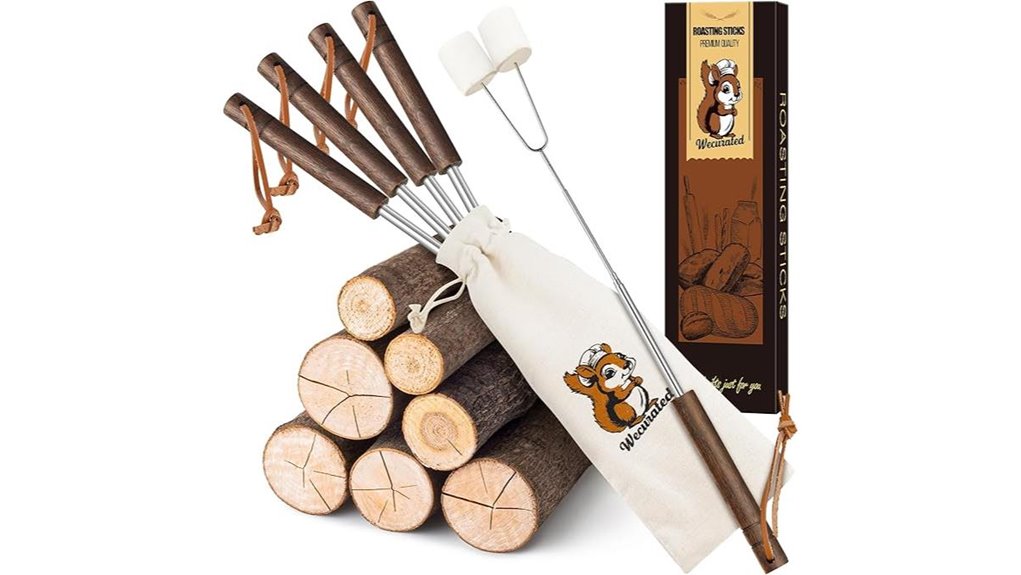 five marshmallow sticks bag
