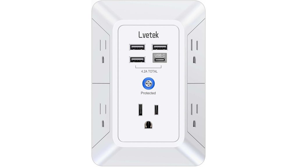 Best Travel Surge Protectors with USB Ports for On‑the‑Go Power 10 five outlet usb surge protector
