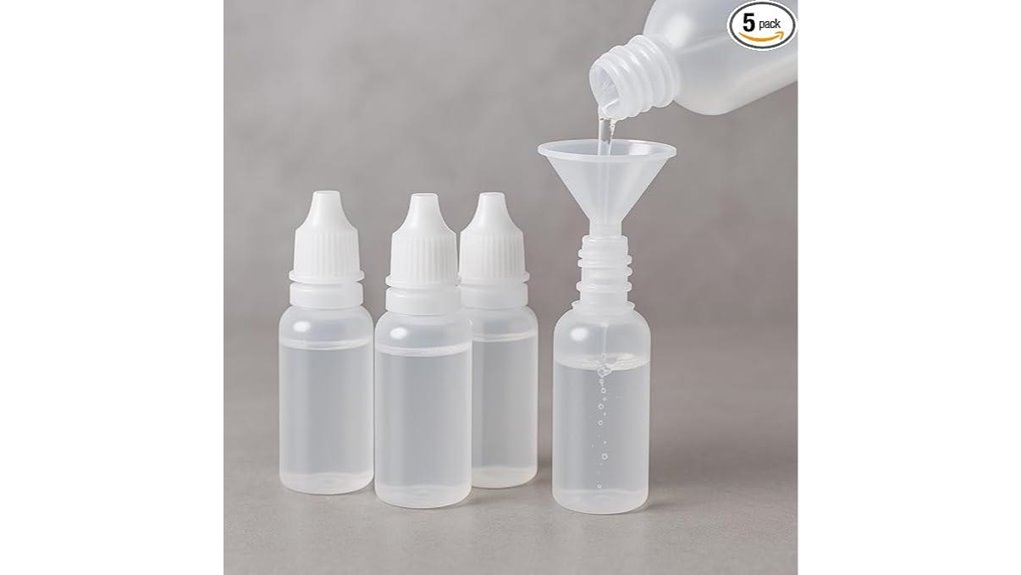 five pack 15ml eye funnel