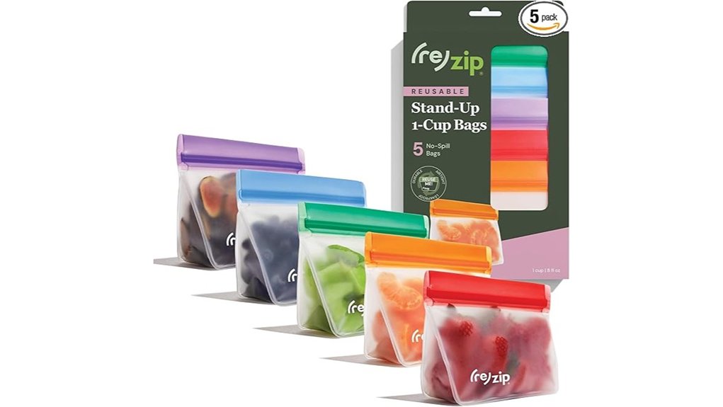 Reusable Snack Bags That Work Right with Zip or Clamp (Flight‑Friendly) 2 five pack leakproof bpa free bags