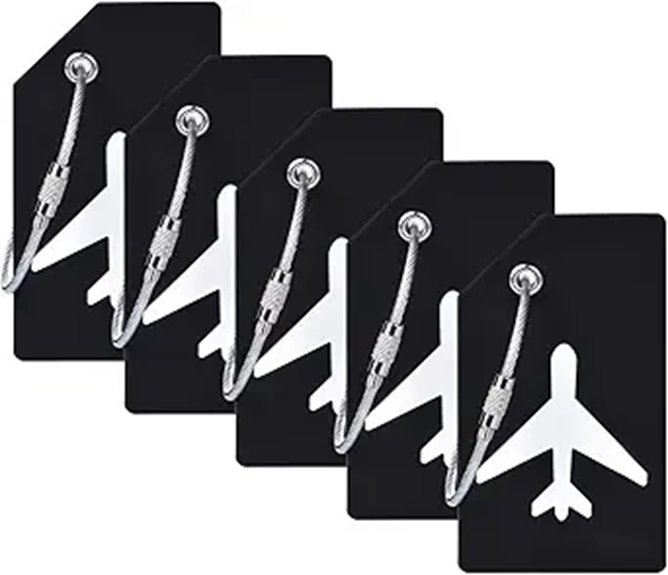 five pack silicone id tags