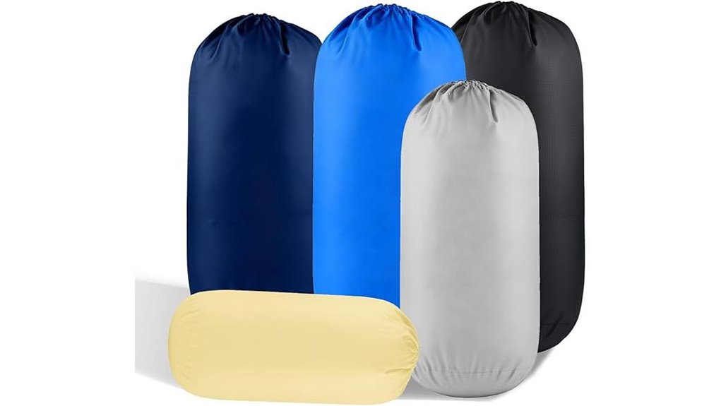 Ultralight Stuff Sacks: Tiny Packables for Backpacking 14 five package ultralight sleeping bags