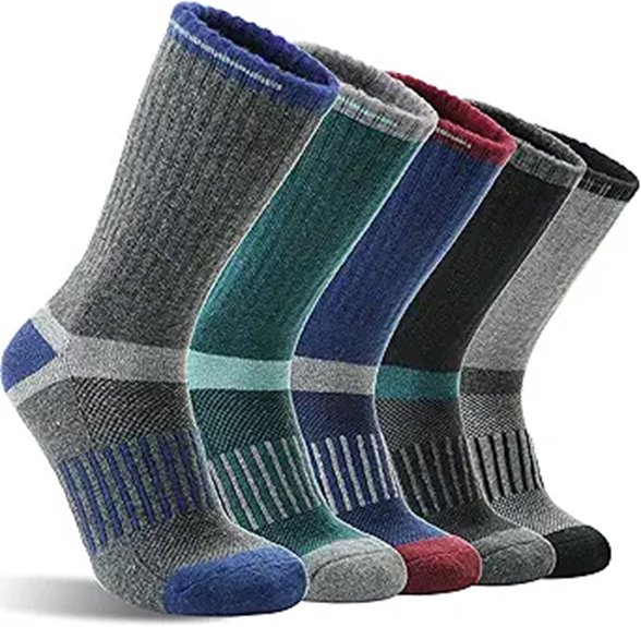 Best Travel Merino Socks That Combat Odor 14 five pairs merino hiking