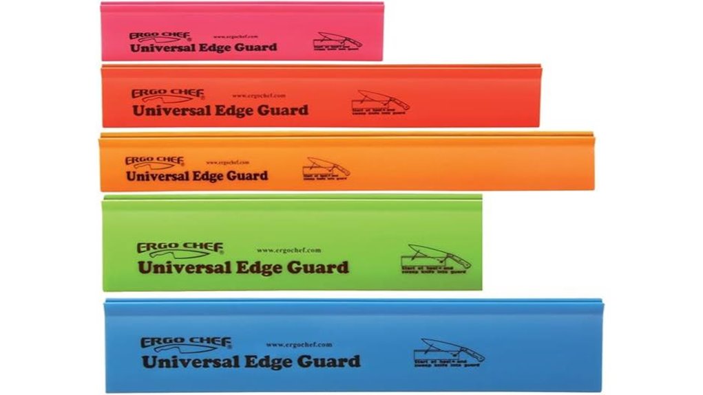 Lightweight Kitchen Knife Guards for Safe Travel Cooking 9 five piece universal knife guard