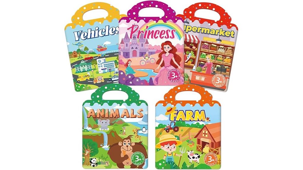 Reusable Sticker Books Toddlers Love for Creative Fun 14 five toddler sticker books