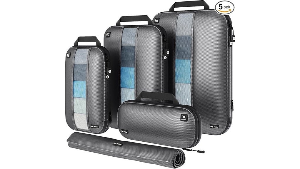 five ultralight travel cubes