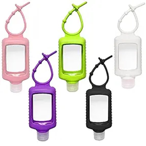 Refillable Hand Sanitizer Bottles (Clip-On Styles) for Travel 14 five unit travel keychain sanitizer