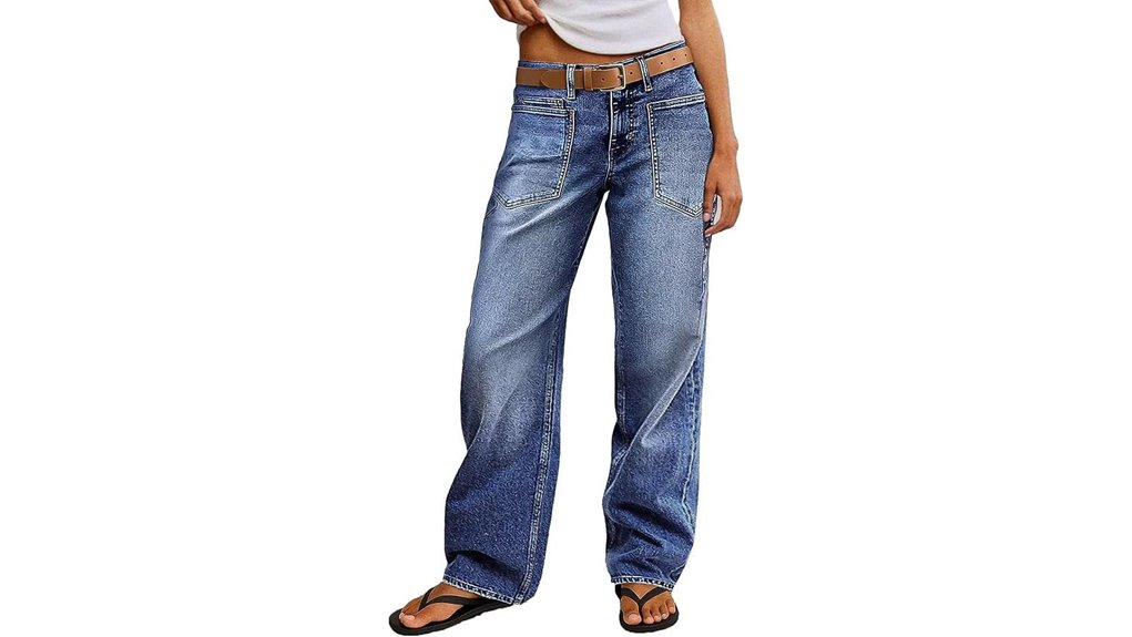 Travel-Friendly Jeans With Stretch Keep You Comfortable All-Day 3 flamingals mid rise straight jeans