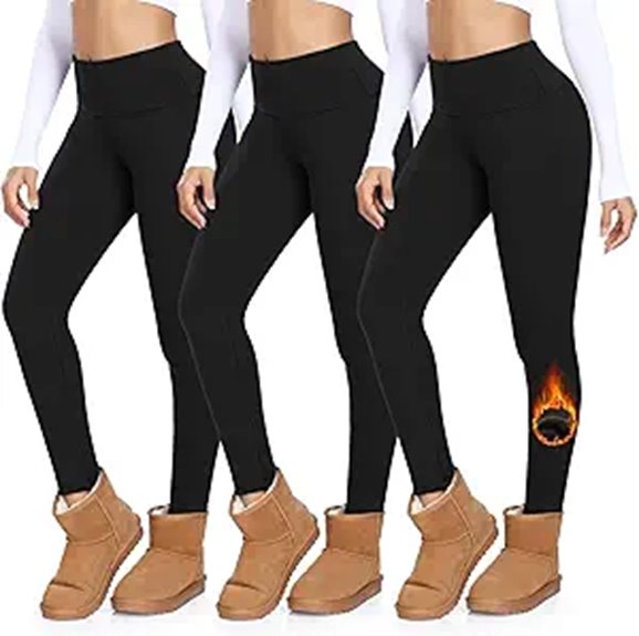 Travel-Ready Thermal Leggings That Never Itch 13 fleece lined thermal leggings pack