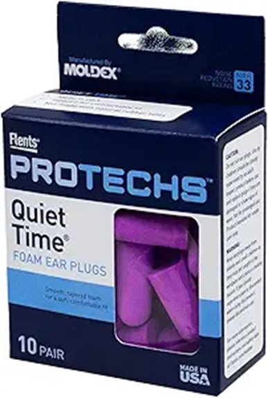 High NRR Earplugs That Silence Snoring Roommates 12 flents protechs 10 pair earplugs