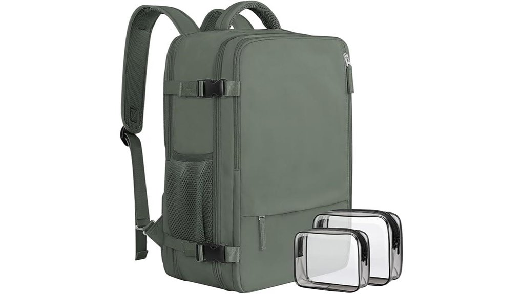 flight approved waterproof expandable backpack