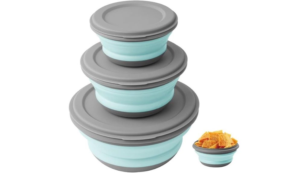 Collapsible Bowls That Keep Pack‑Flat Travel Meals Fresh 4 flintronic collapsible 3 piece bowl