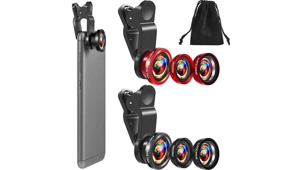 Top Phone Lens Clip Kits Every Traveler Loves (Wide+Macro) 6 flutesan three lens phone kit