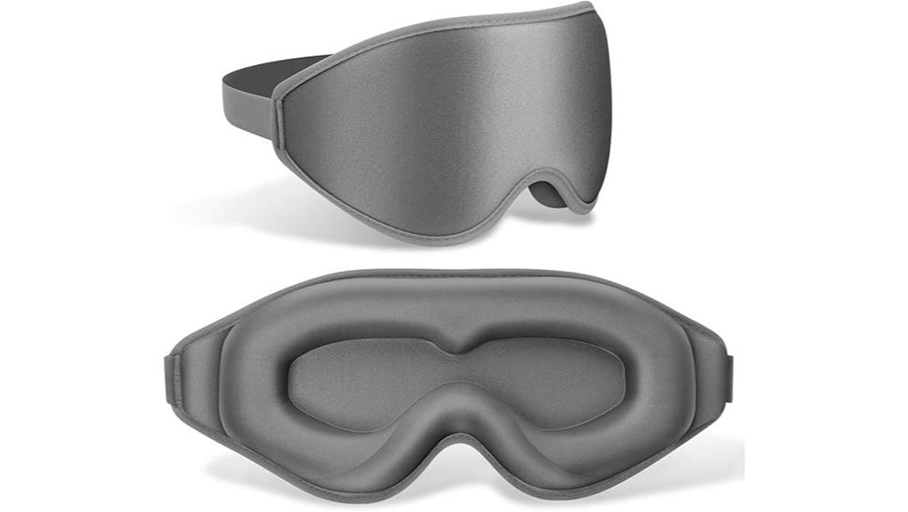 Best Sleep Masks with Adjustable Eye Cups (No Lash Crush) 7 flycoco 3d light blocking