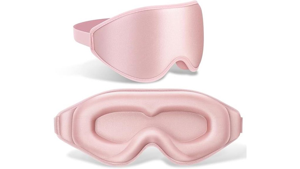 Travel Sleep Masks for Lash Extensions: Deep Eye Cups That Work 3 flycoco 99 light blocking mask