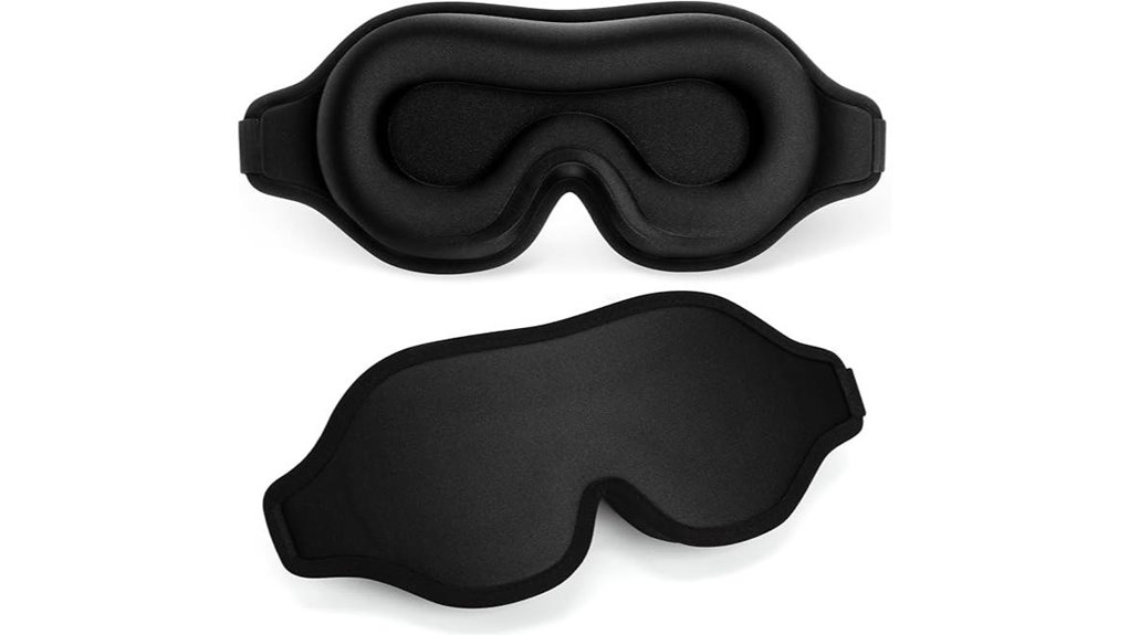 Best Sleep Masks with Adjustable Eye Cups (No Lash Crush) 13 flycoco blackout 3d mask