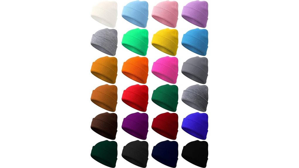 Top Warm Beanies That Fold Flat for On-the-Go 3 foaincore 24 pack colorful beanies