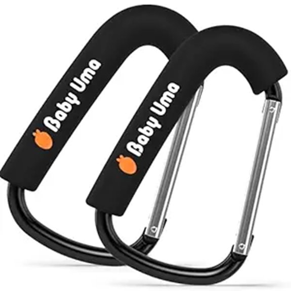 Stroller Travel Hooks (Strong, Non‑Slip) Keep Baby Secure 6 foam stroller hook pack