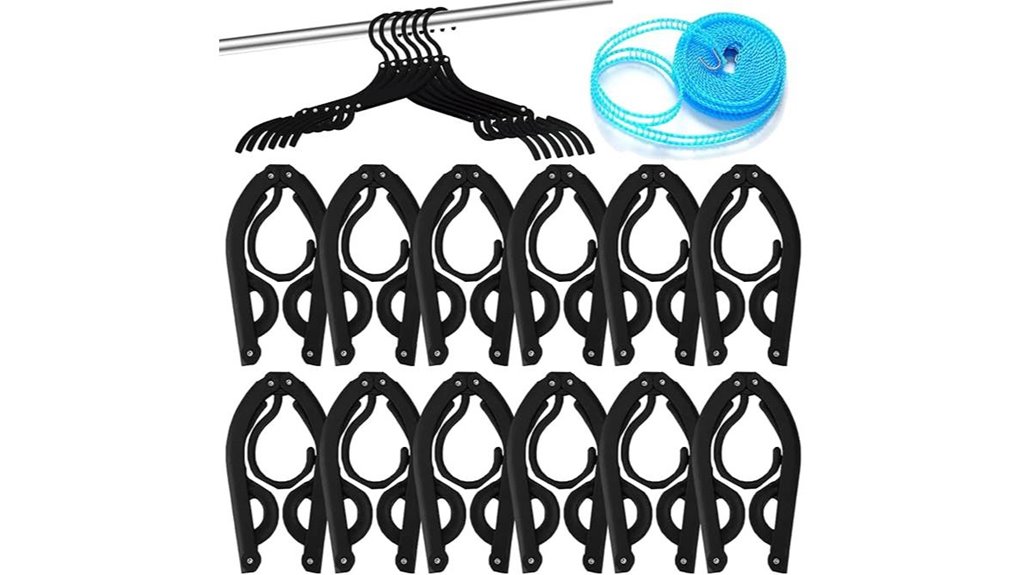 Travel Hangers That Don’t Snap (Strong foldables) – Must-Have 12 foldable 12 pack travel hangers
