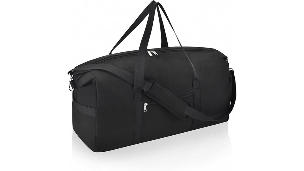 Best Foldable Travel Duffels With End Shoe Pockets 6 foldable 22x14x9 carry on