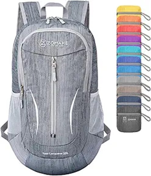 foldable 25l hiking backpack