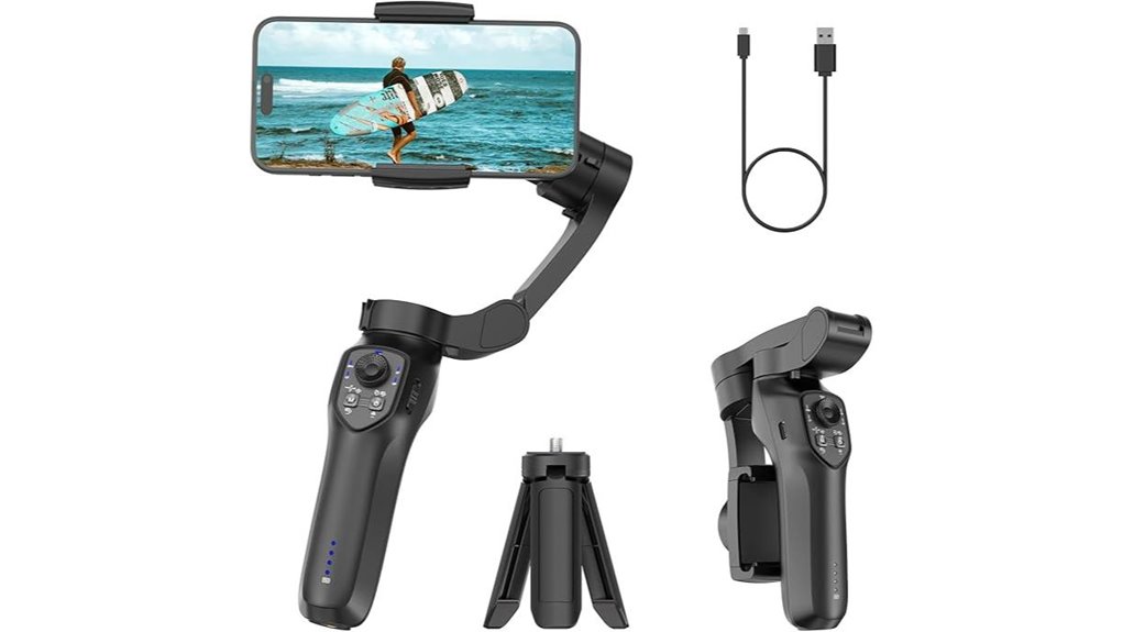 Discover the Best Folding Phone Gimbals for Effortless Travel 9 foldable 3 axis facetrack gimbal