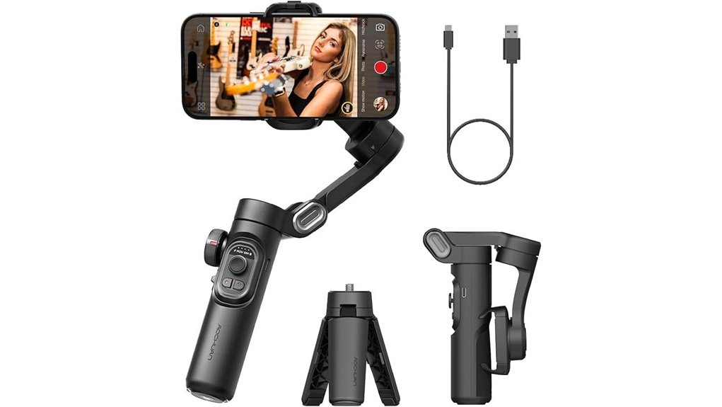 Discover the Best Folding Phone Gimbals for Effortless Travel 4 foldable 3 axis iphone stabilizer