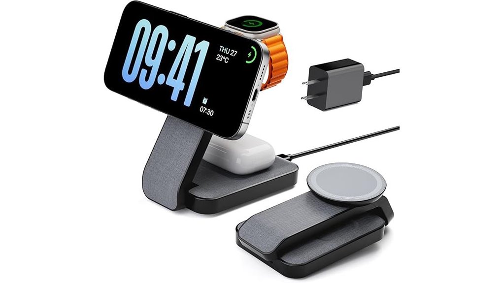 foldable 3 in 1 magsafe charger