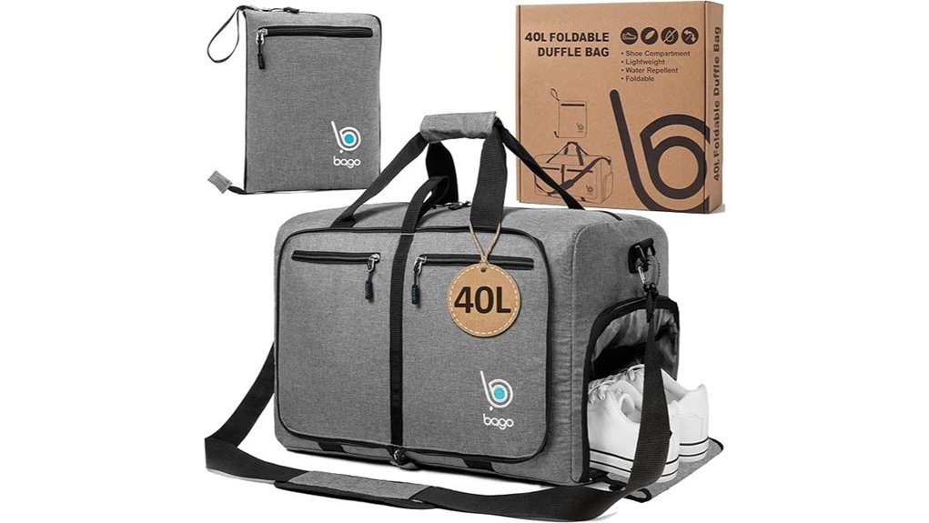 Packable Duffel Bags That Keep Souvenirs Safe 8 foldable 40l shoe duffel