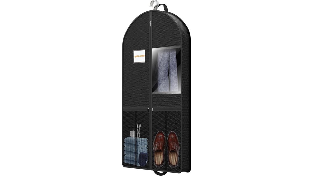 travel garment bags for coats (folding, overhead-friendly) 11 foldable 43 inch suit bag