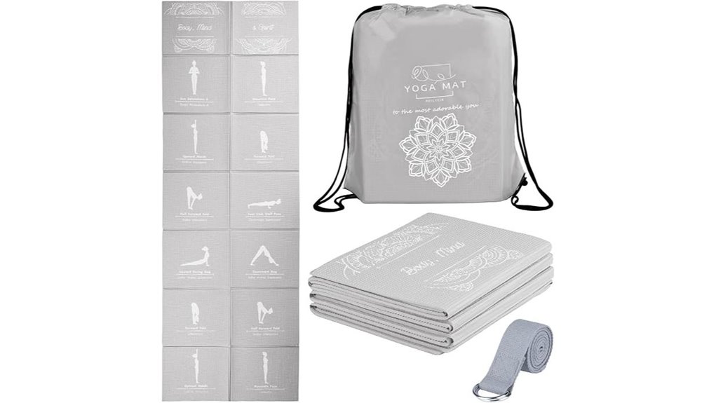 Travel Yoga Mats (Thin & Foldable): Portable Pad for the Road 9 foldable 5mm non slip mat