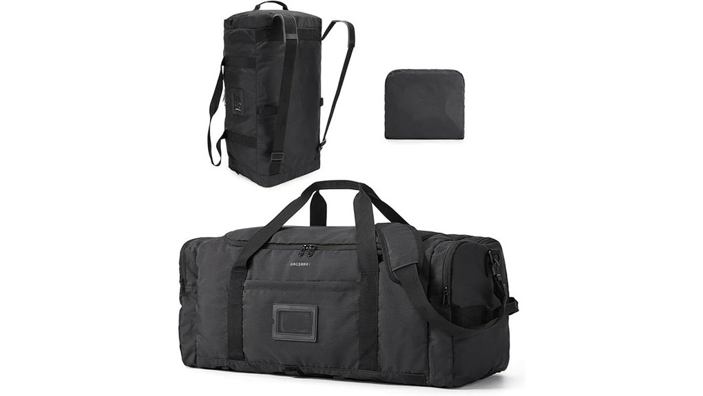 Weekender Bags for Road Trips with Big Opening & Easy Pack 12 foldable 60l 4 in 1 duffel