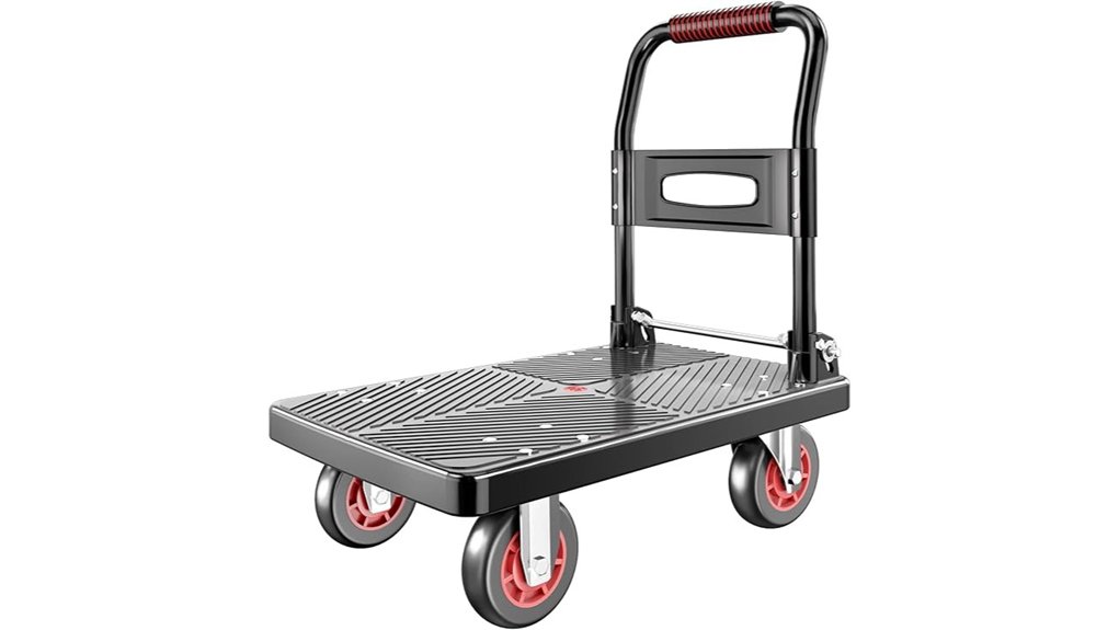 Best Fold-Flat Collapsible Luggage Carts for Heavy Bags 11 foldable 660lb cart dolly