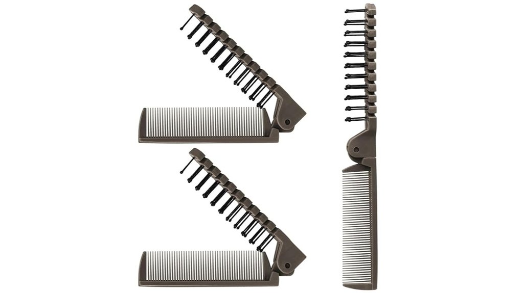 Foldable Travel Combs/Brushes That Won’t Snag Hair 4 foldable anti static hair comb