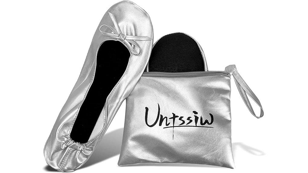 foldable ballet flats travel pouch