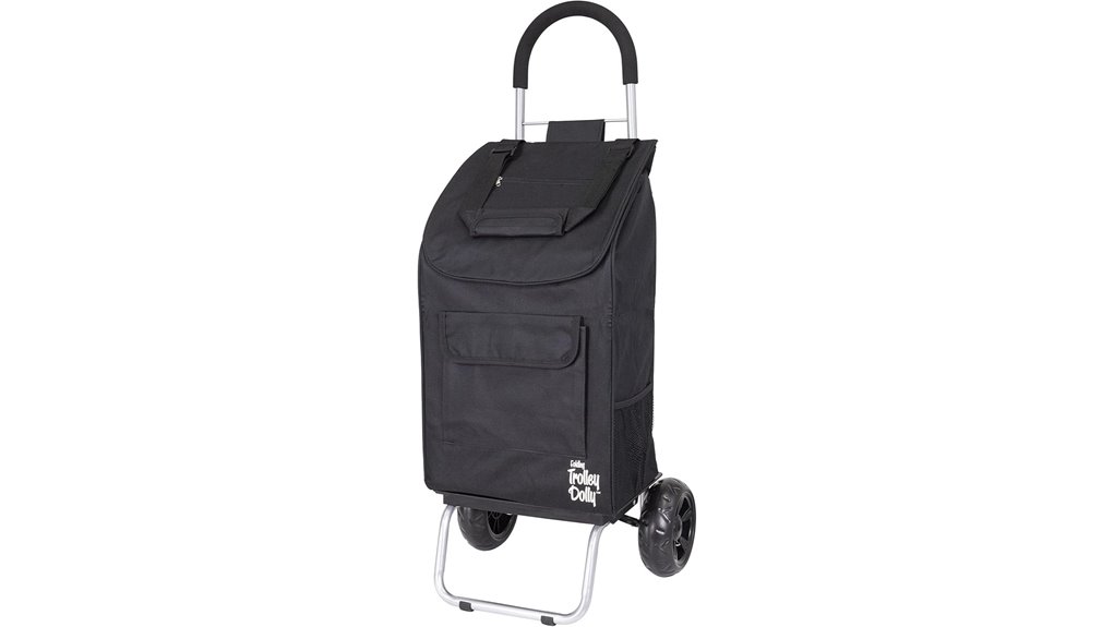 Packable Shopping Carts for City Markets Make Hauling a Breeze 1 foldable black grocery trolley
