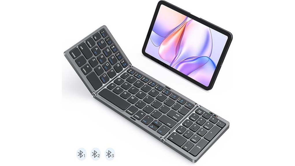 Top Compact Bluetooth Keyboards Travelers Swear By 9 foldable bluetooth rechargeable numeric keyboard