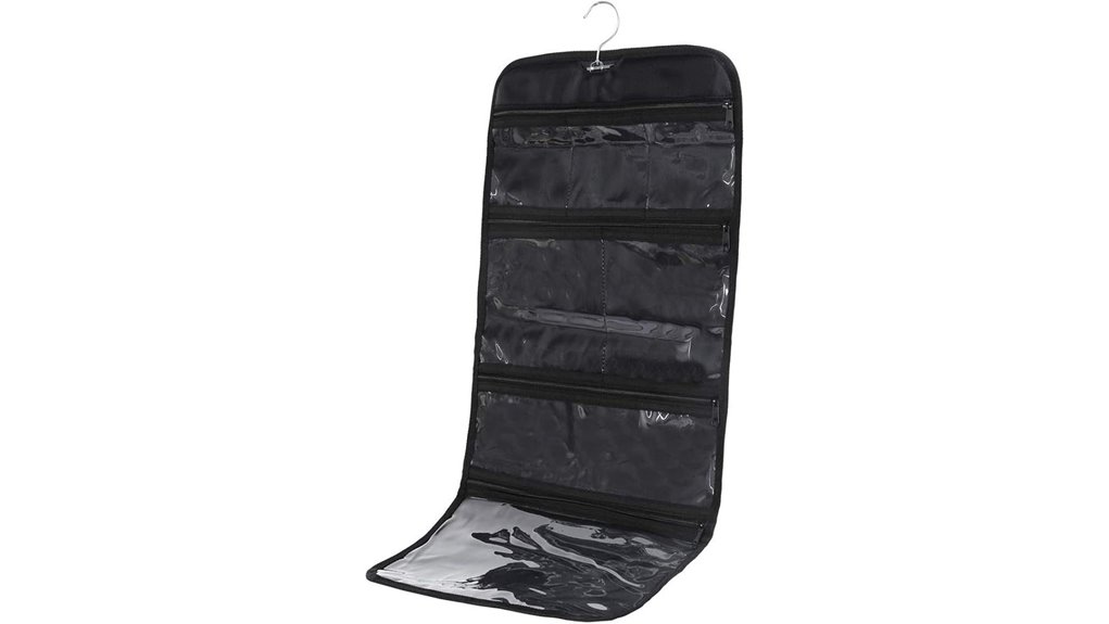 foldable clear toiletry bag