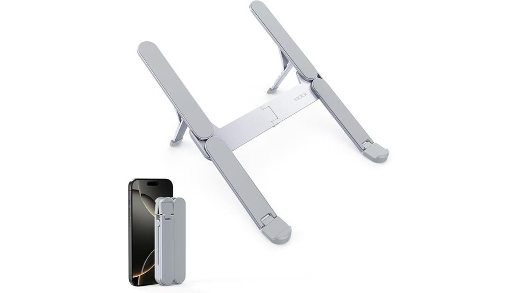 Stable, Portable Laptop Stands for Travel & Work 8 foldable compact laptop stand