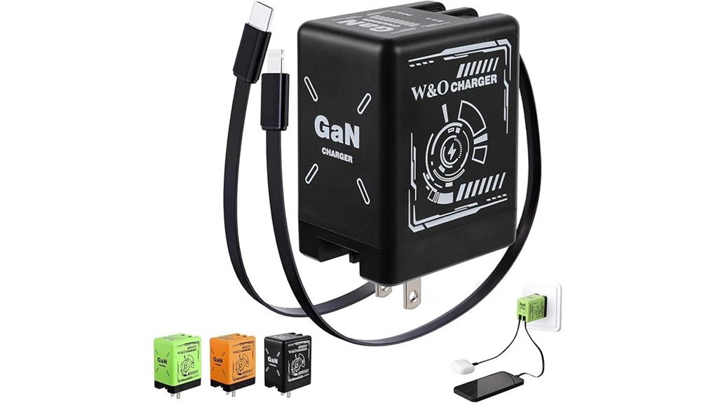 Best GaN Chargers With Retractable Plug (Compact) For Travel 11 foldable dual connector gan charger