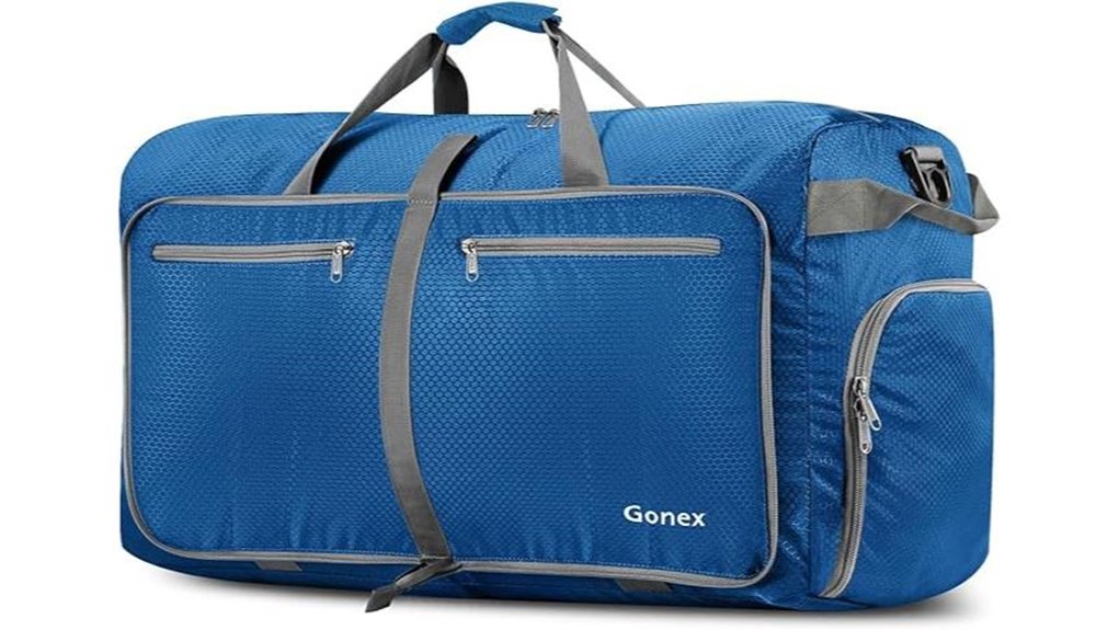 Packable Duffel Bags That Keep Souvenirs Safe 13 foldable duffle shoe compartment