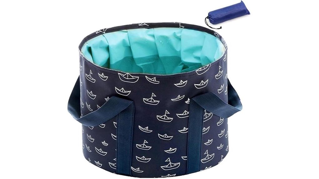 Foot Soak Bags (Collapsible Basin) for Top Relaxation 8 foldable foot bath bucket