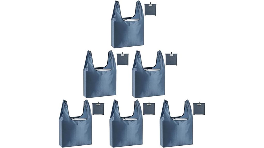 foldable grocery bags six pack